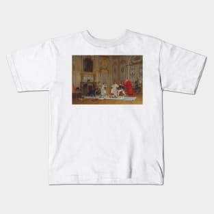 Planning Napoleon's Coronation by Jehan Georges Vibert Kids T-Shirt